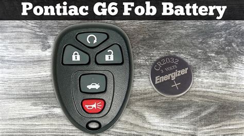 pontiac g6 key fob programming|pontiac g6 key fob battery.